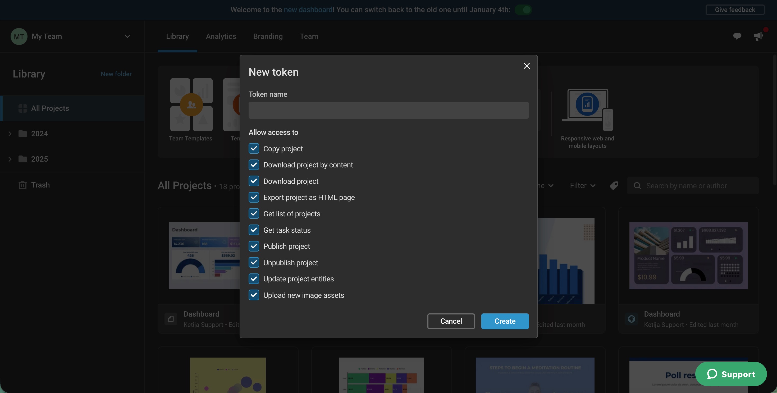 Infogram API token name and access.jpg