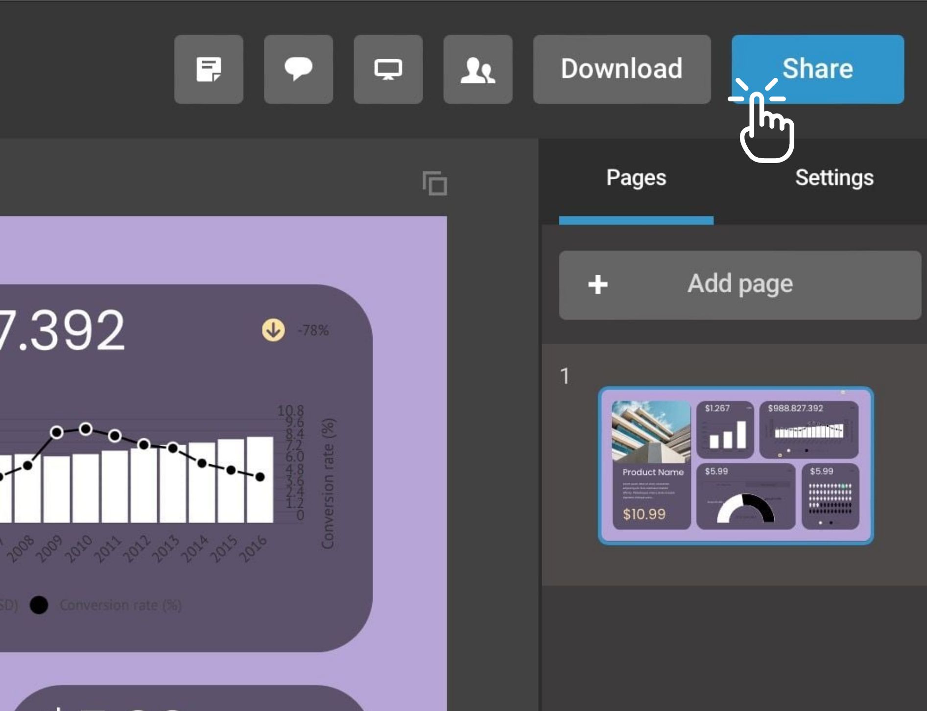 share button in the project editor.jpg